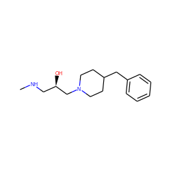 CNC[C@@H](O)CN1CCC(Cc2ccccc2)CC1 ZINC000019685152