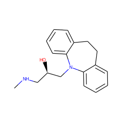 CNC[C@@H](O)CN1c2ccccc2CCc2ccccc21 ZINC000028641001