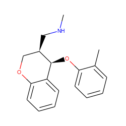 CNC[C@@H]1COc2ccccc2[C@@H]1Oc1ccccc1C ZINC000040834445