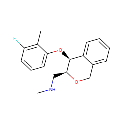 CNC[C@@H]1OCc2ccccc2[C@@H]1Oc1cccc(F)c1C ZINC000040980152