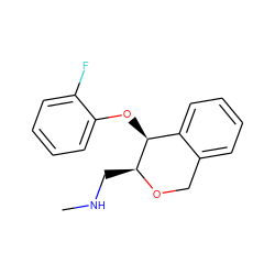 CNC[C@@H]1OCc2ccccc2[C@@H]1Oc1ccccc1F ZINC000040973954