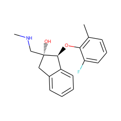 CNC[C@]1(O)Cc2ccccc2[C@@H]1Oc1c(C)cccc1F ZINC000040975818
