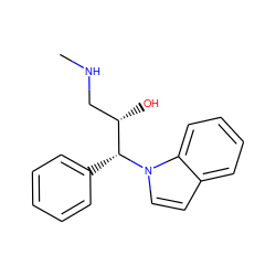 CNC[C@H](O)[C@@H](c1ccccc1)n1ccc2ccccc21 ZINC000034619308