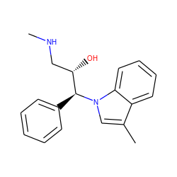 CNC[C@H](O)[C@H](c1ccccc1)n1cc(C)c2ccccc21 ZINC000035905575