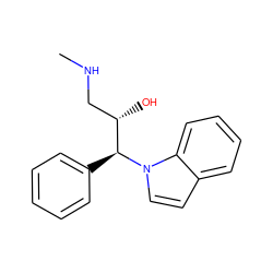 CNC[C@H](O)[C@H](c1ccccc1)n1ccc2ccccc21 ZINC000034619312