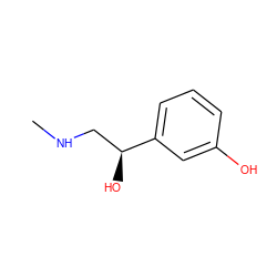 CNC[C@H](O)c1cccc(O)c1 ZINC000000113355