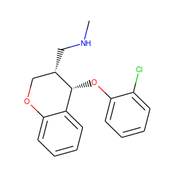 CNC[C@H]1COc2ccccc2[C@H]1Oc1ccccc1Cl ZINC000040835599