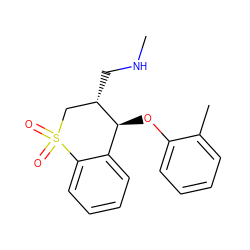 CNC[C@H]1CS(=O)(=O)c2ccccc2[C@@H]1Oc1ccccc1C ZINC000040829334