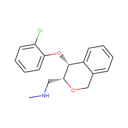 CNC[C@H]1OCc2ccccc2[C@H]1Oc1ccccc1Cl ZINC000040975701