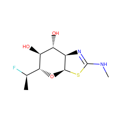 CNC1=N[C@H]2[C@H](O[C@H]([C@@H](C)F)[C@@H](O)[C@@H]2O)S1 ZINC000167889116