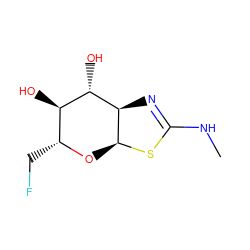 CNC1=N[C@H]2[C@H](O[C@H](CF)[C@@H](O)[C@@H]2O)S1 ZINC000200872034