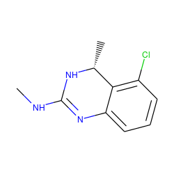 CNC1=Nc2cccc(Cl)c2[C@@H](C)N1 ZINC000029130460