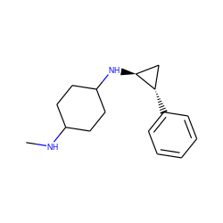 CNC1CCC(N[C@H]2C[C@@H]2c2ccccc2)CC1 ZINC000149669287