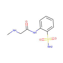 CNCC(=O)Nc1ccccc1S(N)(=O)=O ZINC000013800484