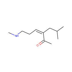 CNCC/C=C(/CC(C)C)C(C)=O ZINC000208005687