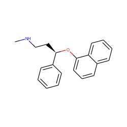 CNCC[C@@H](Oc1cccc2ccccc12)c1ccccc1 ZINC000013588056