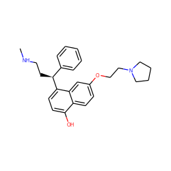 CNCC[C@@H](c1ccccc1)c1ccc(O)c2ccc(OCCN3CCCC3)cc12 ZINC000064454412