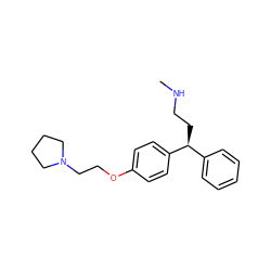 CNCC[C@@H](c1ccccc1)c1ccc(OCCN2CCCC2)cc1 ZINC000064448692