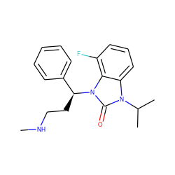 CNCC[C@@H](c1ccccc1)n1c(=O)n(C(C)C)c2cccc(F)c21 ZINC000034986559