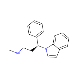 CNCC[C@@H](c1ccccc1)n1ccc2ccccc21 ZINC000040380451