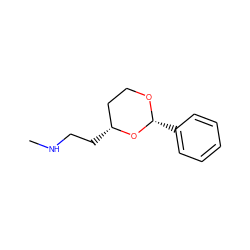 CNCC[C@@H]1CCO[C@H](c2ccccc2)O1 ZINC000071281659