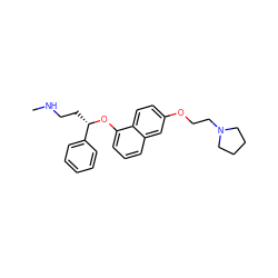 CNCC[C@H](Oc1cccc2cc(OCCN3CCCC3)ccc12)c1ccccc1 ZINC000064454408