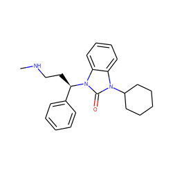 CNCC[C@H](c1ccccc1)n1c(=O)n(C2CCCCC2)c2ccccc21 ZINC000034986465