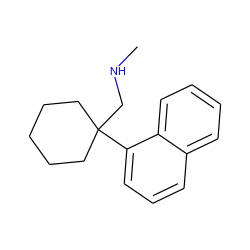 CNCC1(c2cccc3ccccc23)CCCCC1 ZINC000066098306