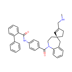 CNCC1=C[C@]2(CC1)CCN(C(=O)c1ccc(NC(=O)c3ccccc3-c3ccccc3)cc1)c1ccccc1C2 ZINC000028962372