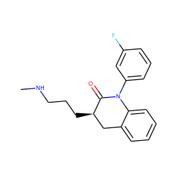 CNCCC[C@@H]1Cc2ccccc2N(c2cccc(F)c2)C1=O ZINC000028525828