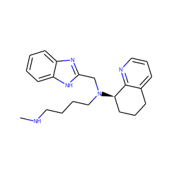 CNCCCCN(Cc1nc2ccccc2[nH]1)[C@@H]1CCCc2cccnc21 ZINC000038459315