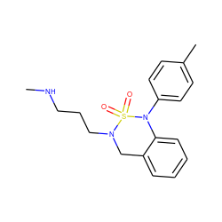 CNCCCN1Cc2ccccc2N(c2ccc(C)cc2)S1(=O)=O ZINC000049053904