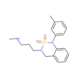 CNCCCN1Cc2ccccc2N(c2cccc(C)c2)S1(=O)=O ZINC000049037322