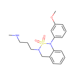 CNCCCN1Cc2ccccc2N(c2cccc(OC)c2)S1(=O)=O ZINC000049111845