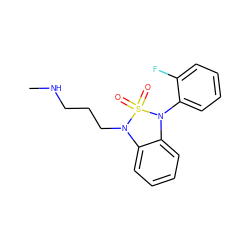 CNCCCN1c2ccccc2N(c2ccccc2F)S1(=O)=O ZINC000049036933