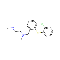 CNCCN(C)Cc1ccccc1Sc1ccccc1Cl ZINC001772650924