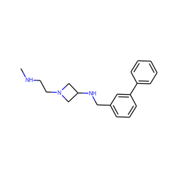 CNCCN1CC(NCc2cccc(-c3ccccc3)c2)C1 ZINC001772590647