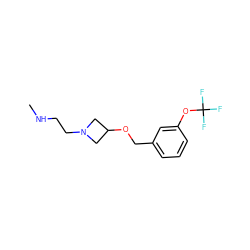 CNCCN1CC(OCc2cccc(OC(F)(F)F)c2)C1 ZINC001772635502