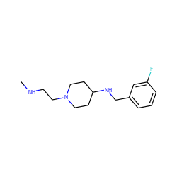 CNCCN1CCC(NCc2cccc(F)c2)CC1 ZINC001772571906