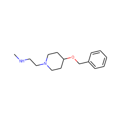 CNCCN1CCC(OCc2ccccc2)CC1 ZINC000200482804