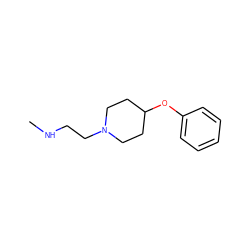 CNCCN1CCC(Oc2ccccc2)CC1 ZINC001772593712