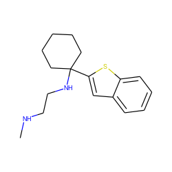 CNCCNC1(c2cc3ccccc3s2)CCCCC1 ZINC000022936153