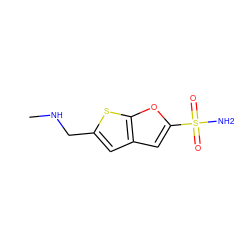 CNCc1cc2cc(S(N)(=O)=O)oc2s1 ZINC000000009404