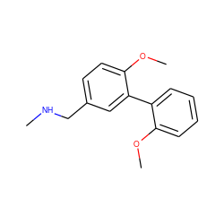 CNCc1ccc(OC)c(-c2ccccc2OC)c1 ZINC001772593593