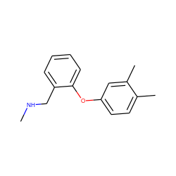 CNCc1ccccc1Oc1ccc(C)c(C)c1 ZINC000034664554