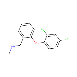 CNCc1ccccc1Oc1ccc(Cl)cc1Cl ZINC000029129831