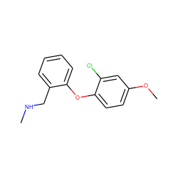 CNCc1ccccc1Oc1ccc(OC)cc1Cl ZINC000029129740