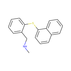 CNCc1ccccc1Sc1cccc2ccccc12 ZINC000000346644