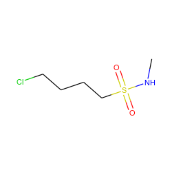 CNS(=O)(=O)CCCCCl ZINC000038672117