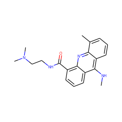 CNc1c2cccc(C)c2nc2c(C(=O)NCCN(C)C)cccc12 ZINC000005850653